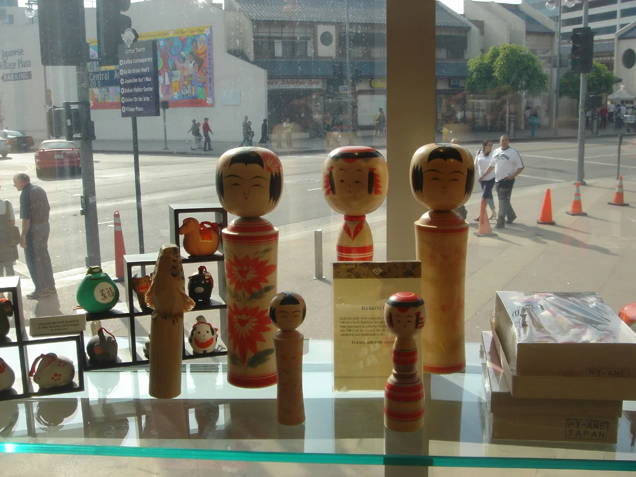 Shot from inside the shop at The Japanese American National Museum