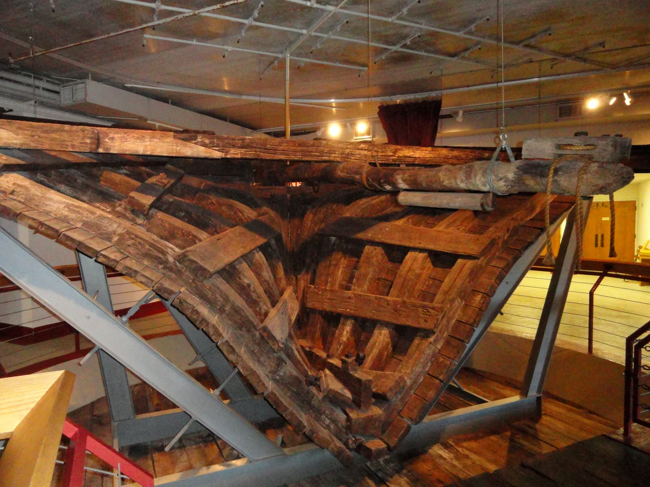 Arabia Steamboat Museum, 400 Grand Boulevard, Kansas City, Missouri, USA. The ship Arabia sank in the Missouri River on September 5, 1856, and was rediscovered in 1988. Photography was permitted in the museum without restriction.