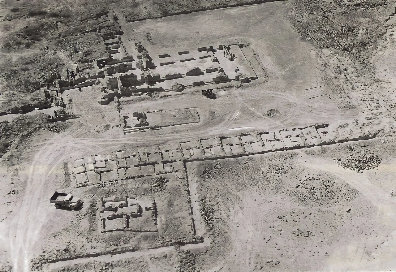 Remains of an East Syriac Christian monastery located on Kharg Island, Iran.